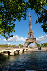 Fototapeta na wymiar torre Eiffel, 1889, campo de Marte, Paris,France,Western Europe