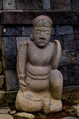 Obraz premium SCULPTURES - Reliefs of historical relics around the western slopes of Mount Lawu, estimated to have been built around the 14th-15th century AD.