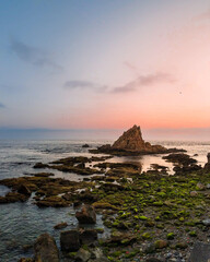Sunrise over the calm sea