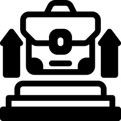 Career Glyph icon vector design and illustration template