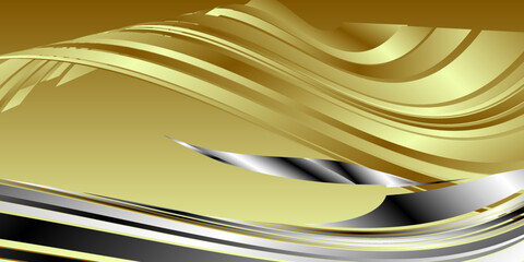 Abstract silver gold background vector