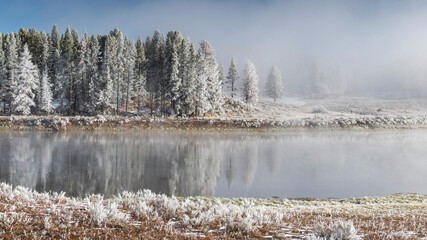 frosty riverside