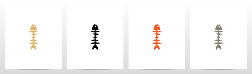 Fish Bones Letter Logo Design Z