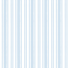 Blue stripes pattern, classic striped seamless background, Hand drawn brush strokes. vector stripes, cute paintbrush line backdrop