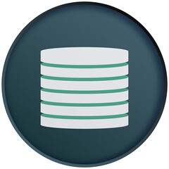 database sign icon illustration button