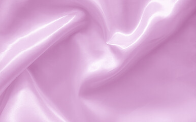 Fototapeta premium Pink satin cloth texture can be use as background