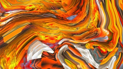 Colorful waves. Best wallpaper for interior decoration. Design for T shirt, bed sheet, table cloth, curtain and fabric print. 3d Textile art. Popular fashion design. Abstract art. Excellent painting.