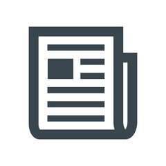News article and press release icon. Vector.