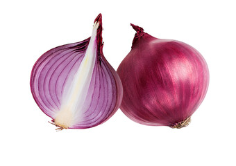 Onions isolated on a white background