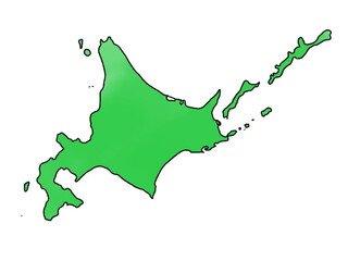 少しゆるい北海道地図