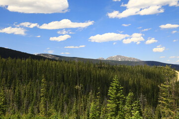 Mountain scene in rural Colorado 