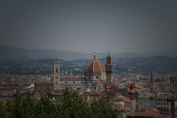 Fototapeta na wymiar A view of Florence in Italy