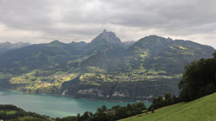 Amden,  Szwajcaria, Alpy, Góry, turystyka, krajobraz, charakter, lato, góra, podróż, Wakacje,...