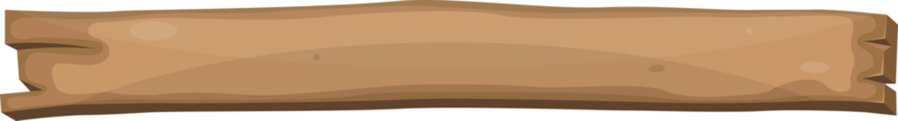 Wooden plank in cartoon style clip art