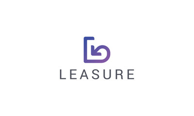 Obraz premium Letter L creative technological arrow line art logo