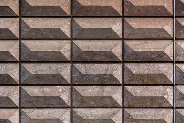 Rectangular stone tiled blocks close up texture background