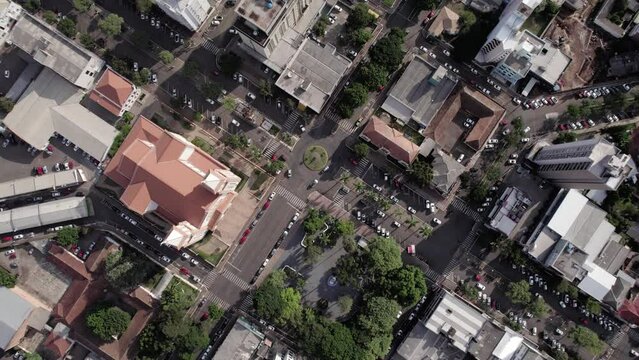 Cena a&eacute;rea rotat&oacute;ria cidade de chapec&oacute;