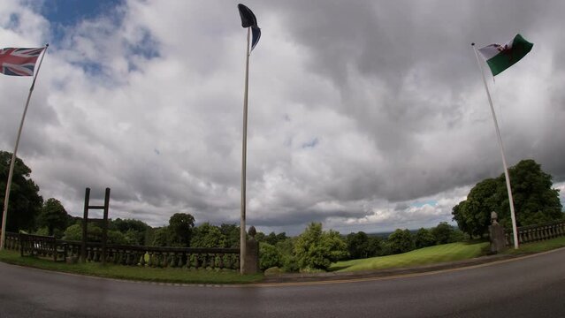 The Flags Of Scotland, Wales And The United Kingdom