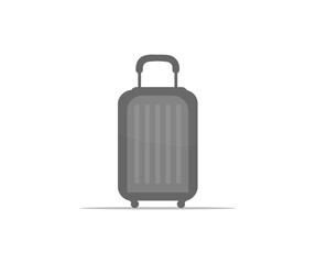 Luggage bag, Suitcases,  minimal style, Vacation concept logo design. Vacation, tourism and luggage symbol vector design and illustration.

