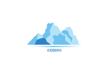 Fototapeta na wymiar Illustration Vector graphic of Mountain iceberg logo fit for ice land glacier vector design etc.