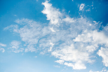 Very beautiful blue sky with clouds