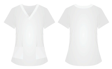 Naklejka premium Medical uniform shirt. vector illustration