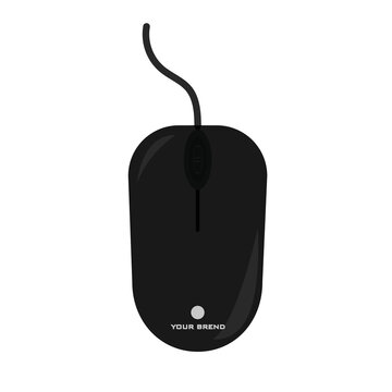flat digital laser computer mouse icon design.