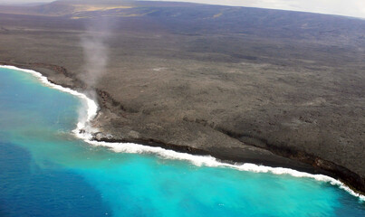 Big Island Volcano Aerial on the Coast of Hawaii