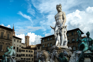 Obraz premium The Fountain of Neptune in Florence