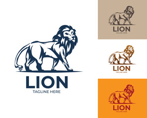 Lion illustrations match for your logo brand