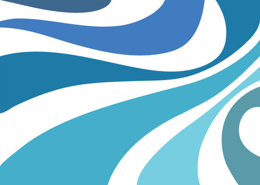 Background business card blue waves line art creative graphic illustration banner template
