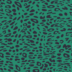 Abstract modern leopard seamless pattern. Animals trendy background. Color decorative vector stock illustration for print, card, postcard, fabric, textile. Modern ornament of stylized skin