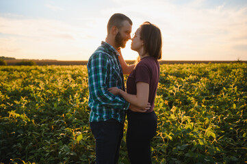 beautiful couple together watching a beautiful sunset