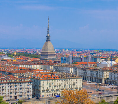 Turin Skyline  At Day,  Turin Cityscape, Italy