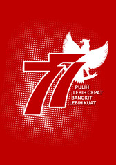 77th anniversary of the republic of Indonesia art design