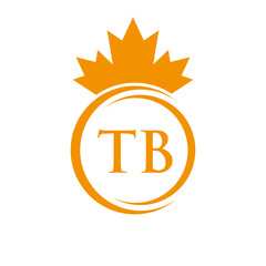 Letter TB Maple Leaf Logo Template Symbol Canadian Business, Company Logo Concept Vector Template