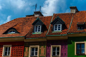 tenements in the old market square in poznan