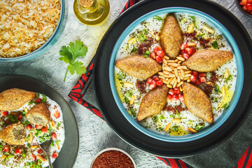 Arabic Cuisine: Middle Eastern traditional dish 