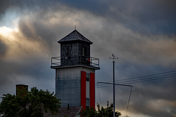 Lighthouse at dusk