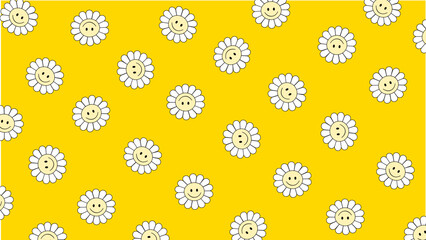 Yellow daisy background
