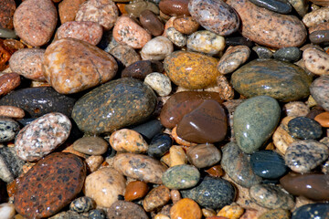 Fototapeta na wymiar Rocks on a beach 