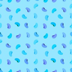 Summer cartoon seamless color beans pattern for wrapping and kitchen fabrics and clothes kids print