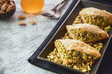 Arabic Cuisine; Traditional Arabic Dessert 