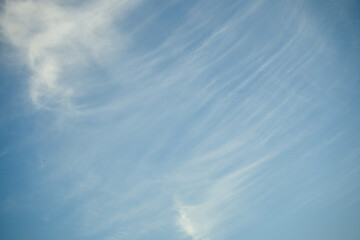 Cloudscape Blue sky and white clouds