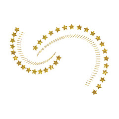 Gold Glitter Stars Pattern