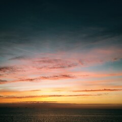 sunset over the sea