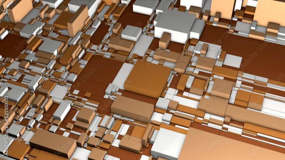 Poster colorful 3d cube background. motion. abstract colorful cubes of different sizes. cubic background wi
