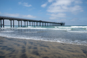 Obraz premium The Famous Fishing Pier at Ocean beach, San Diego, California