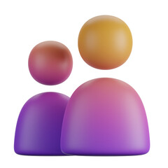 3d user account icon