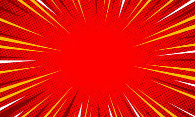 red comic pop art cartoon background design